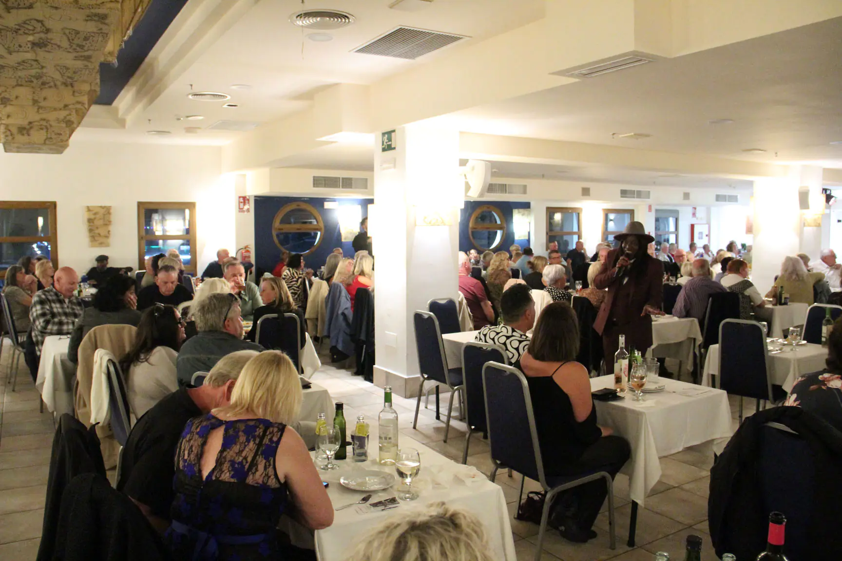 Fil Straughan as Luther Vandross with Tiny Lou Morgan at Restaurante A Estribor and Fairways Restaurant February 2026 rewind spain 2