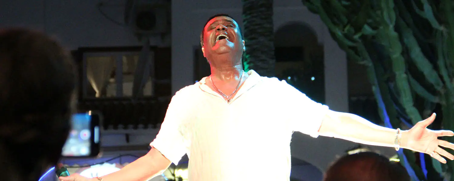 Ray Lewis at Villamartin Plaza 18th July 2019 Rewind Spain lg header act